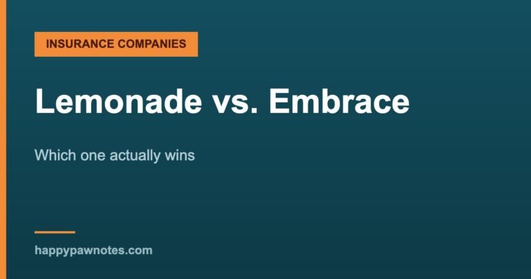 Lemonade vs. Embrace — Which one actually wins, Happy Paw Notes