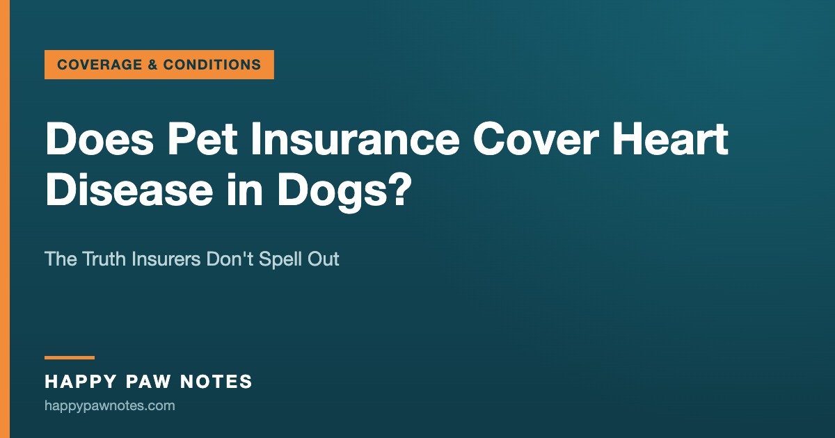 Does Pet Insurance Cover Heart Disease in Dogs? — The Truth Insurers Don't Spell Out, Happy Paw Notes