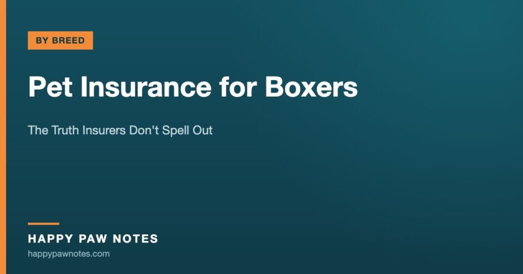 Pet Insurance for Boxers — The Truth Insurers Don't Spell Out, Happy Paw Notes